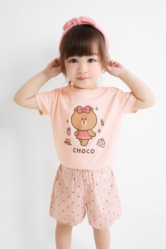 LINE FRIENDS印花T恤-03-童