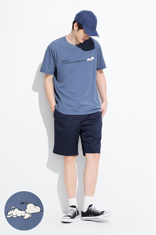 史努比系列印花T恤-28-男