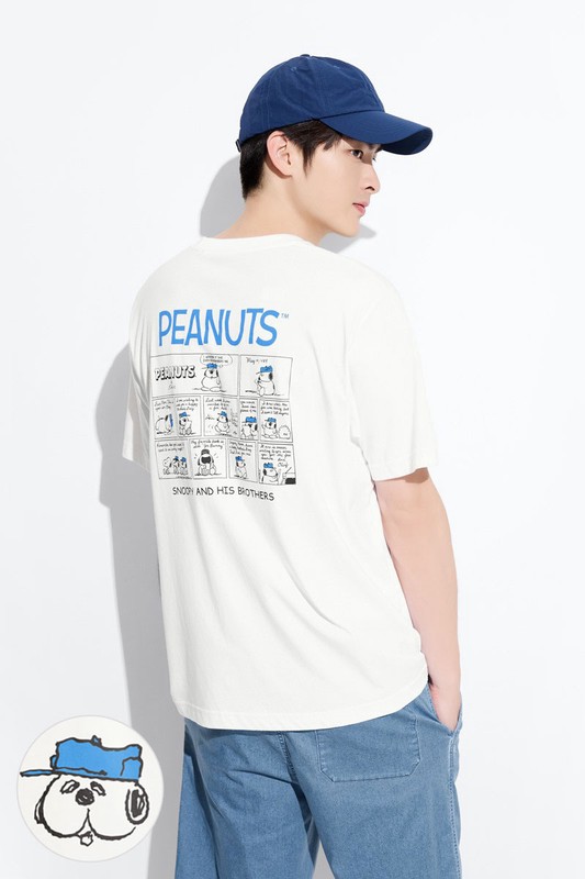 史努比系列印花T恤-17-男