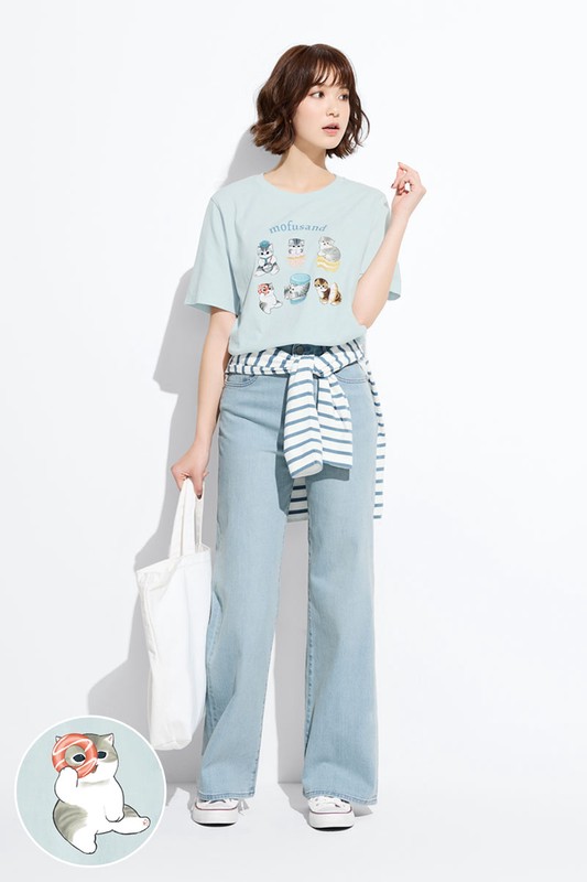 貓福珊迪寬版印花T恤-03-女