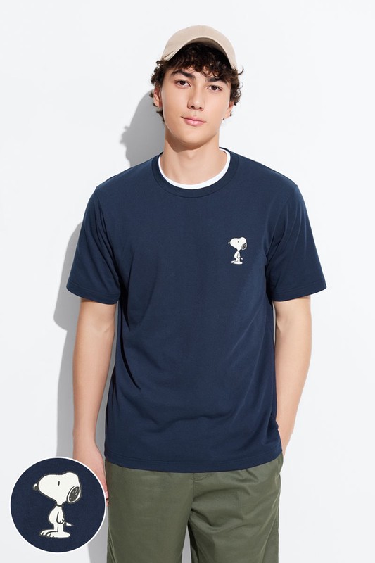 史努比系列厚版印花T恤-04-男