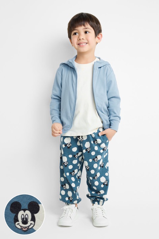 迪士尼系列竹節棉束口褲-童