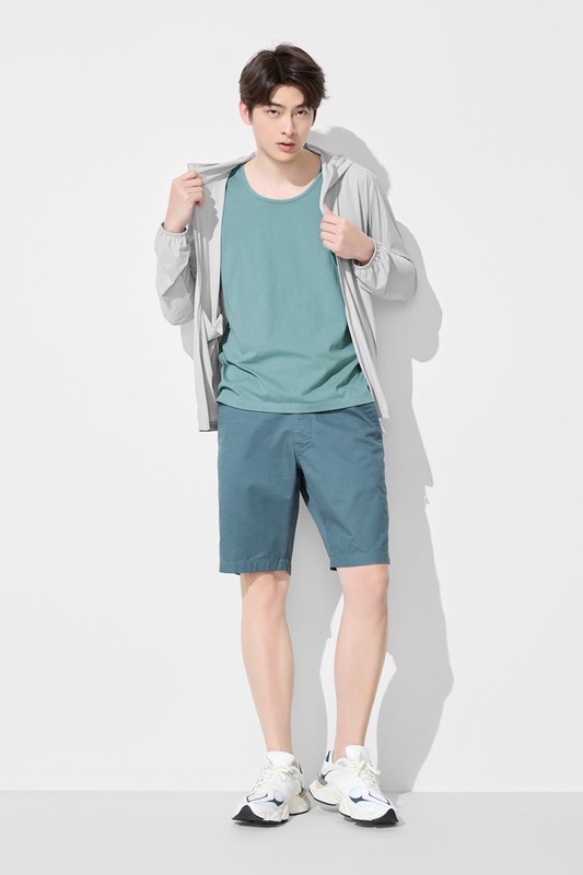 純棉圓領背心-男