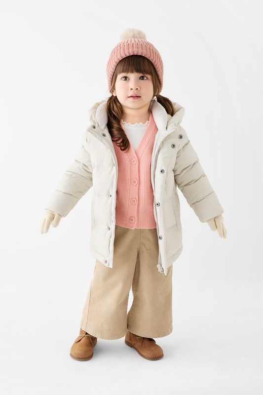 極暖羽絨連帽外套-童