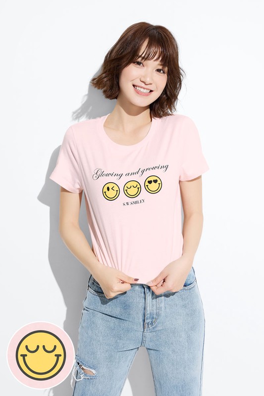 S.W.SMILEY®印花T恤-08-女