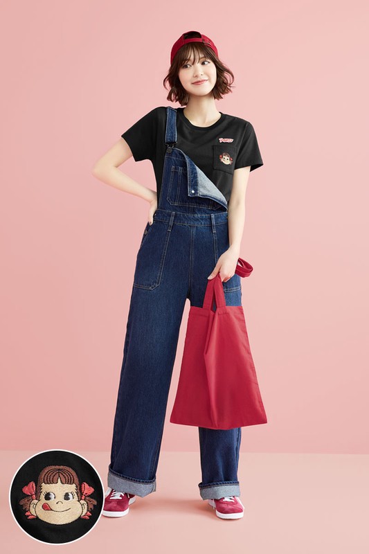 PEKO & POKO口袋電繡T恤-08-女