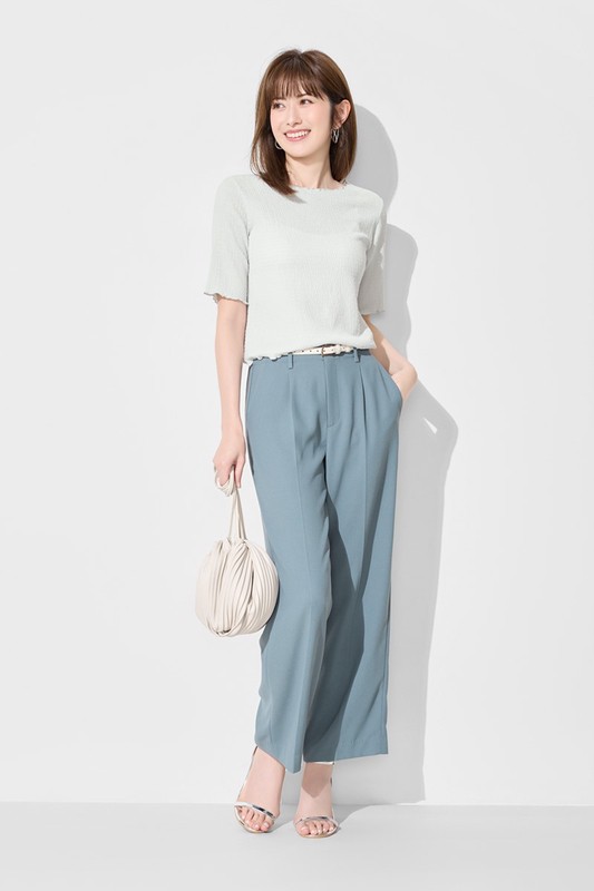 輕柔透膚上衣-女