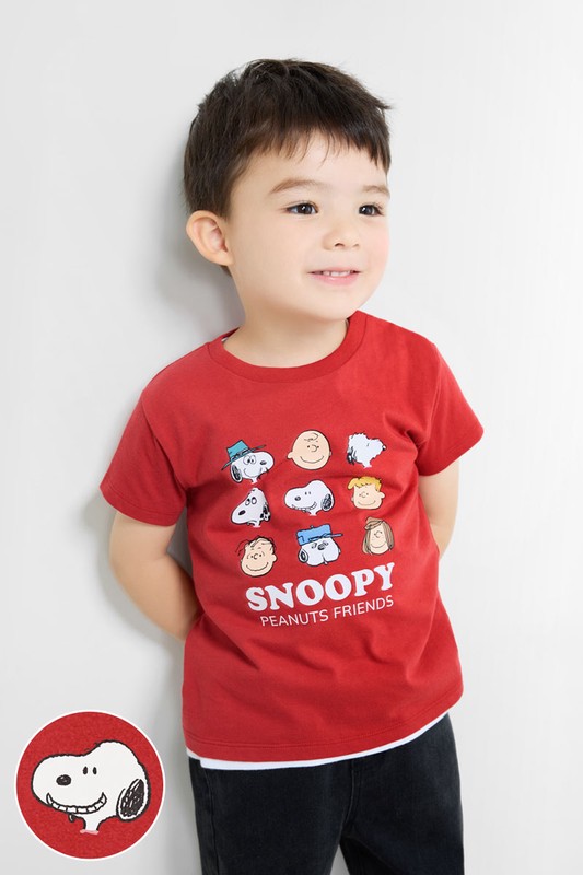 史努比系列印花T恤-08-童