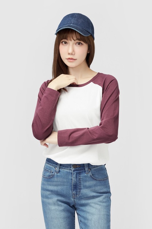 純棉拉克蘭長袖T恤-女