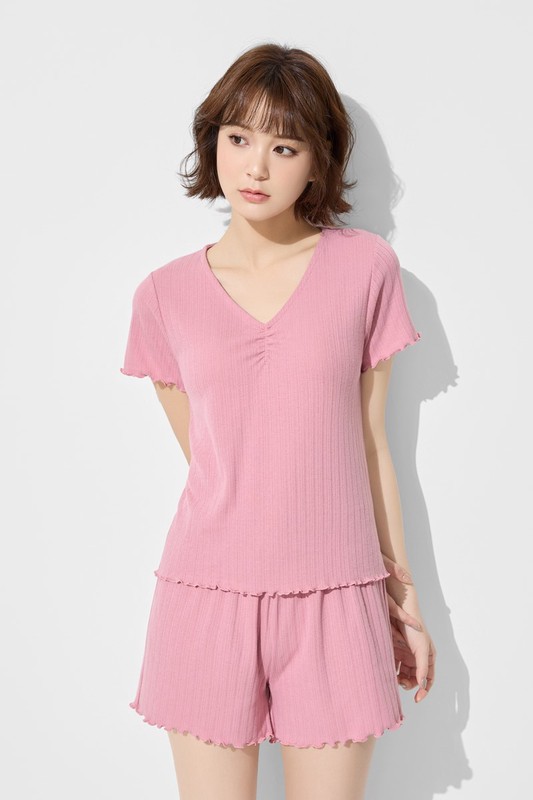 羅紋提花家居套裝-女