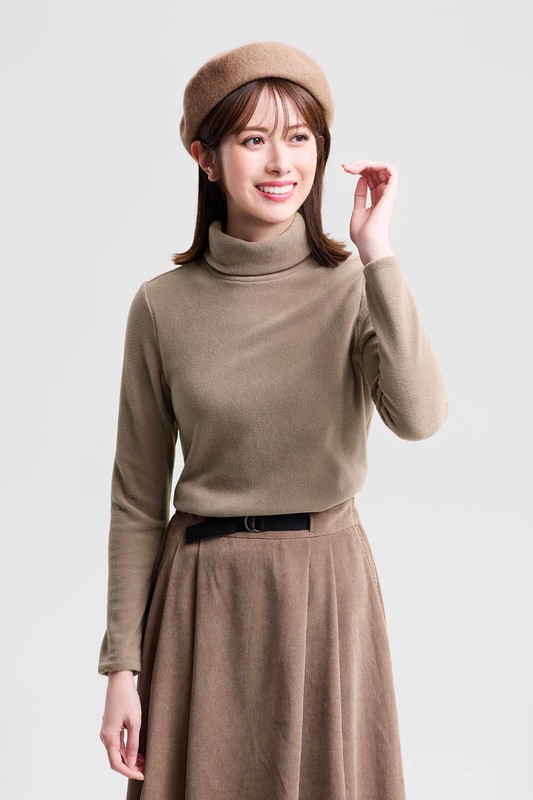 Fleece高領上衣-女