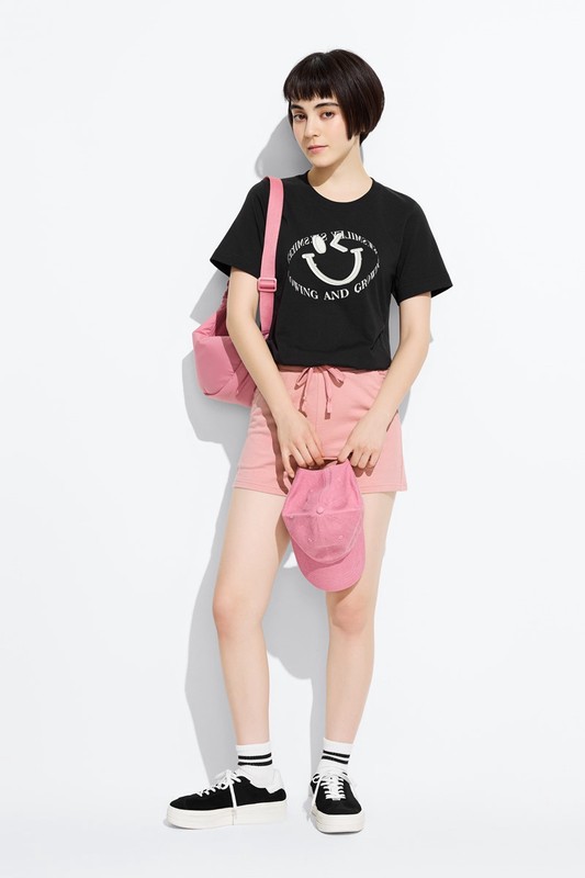 S.W.SMILEY®厚版印花T恤-05-女