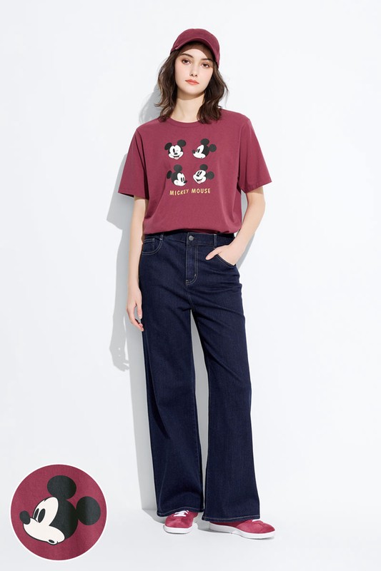 迪士尼系列寬版印花T恤-21-女