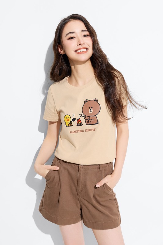 LINE FRIENDS印花T恤-02-女