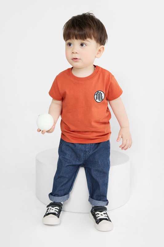 純棉寬鬆牛仔褲-Baby