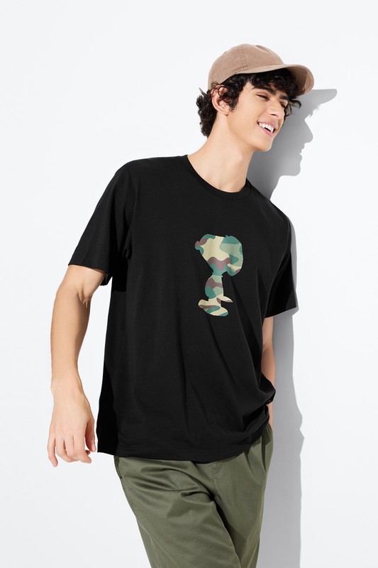 史努比系列印花T恤-05-男