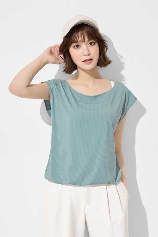 輕柔運動連袖上衣-女