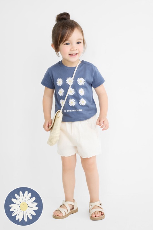 小花印花T恤-Baby