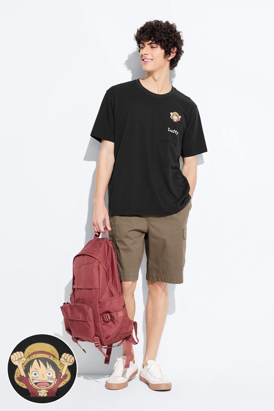 航海王口袋印花T恤-07-男