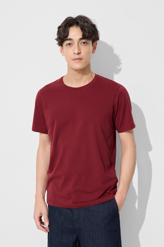 純棉圓領T恤-男