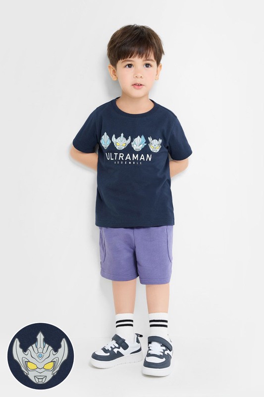 超人力霸王印花T恤-07-童