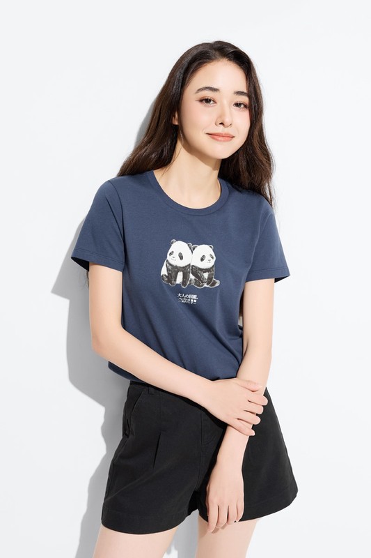 大人的圖鑑印花T恤-19-女