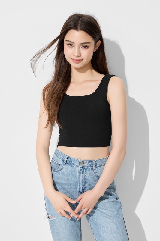 Bra美背方領背心-女