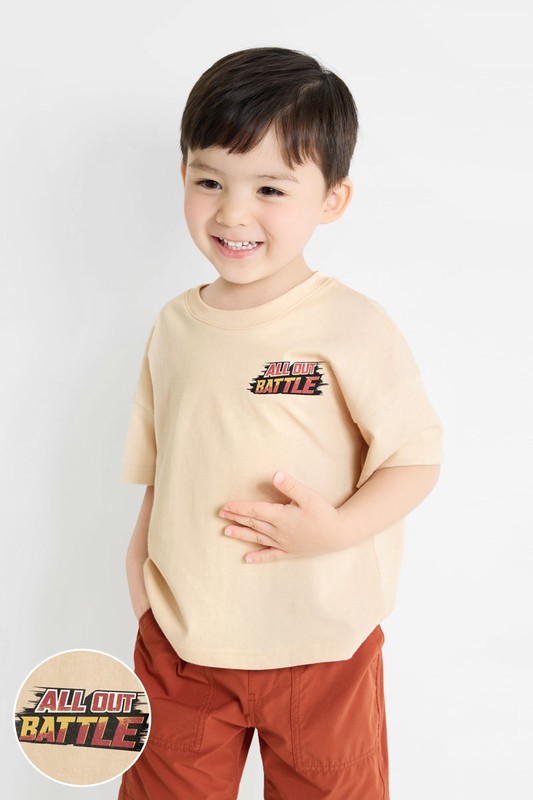 Jurassic World寬版印花T恤-09-童