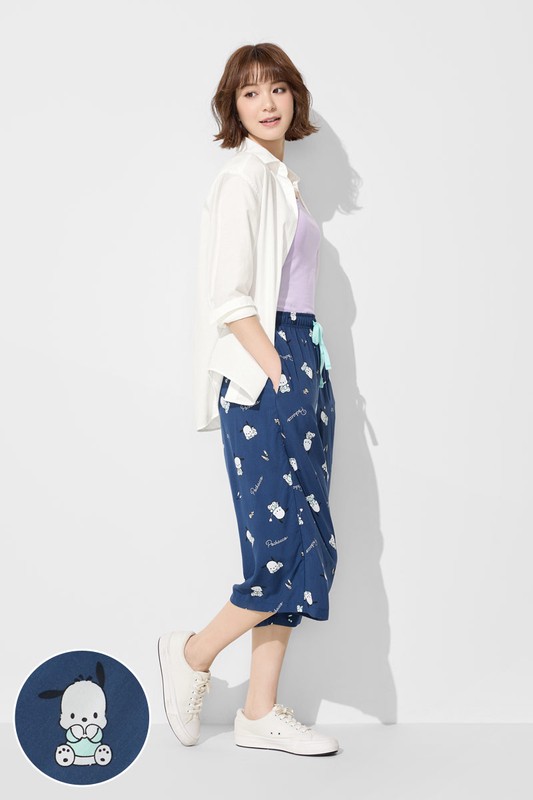 三麗鷗嫘縈七分褲-02-女