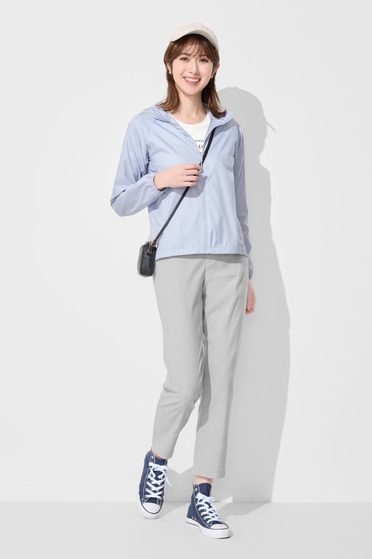 鬆緊腰頭九分褲-女