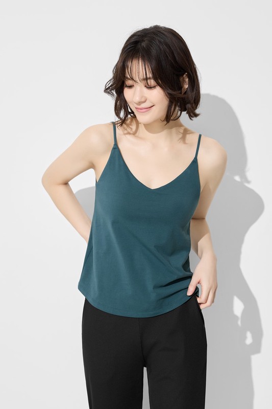 Bra V領細肩帶背心-女