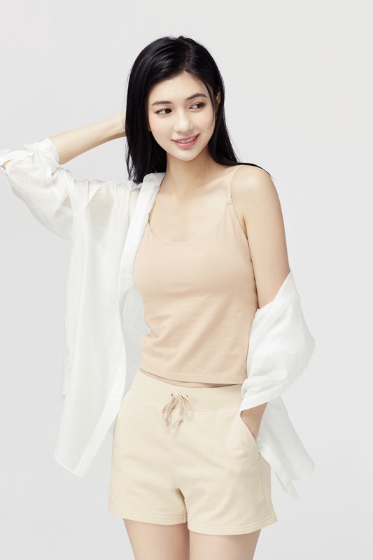 Bra中短版細肩帶背心-女