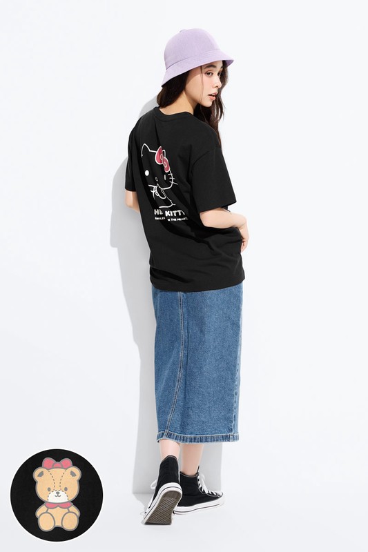 三麗鷗寬長版印花T恤-11-女