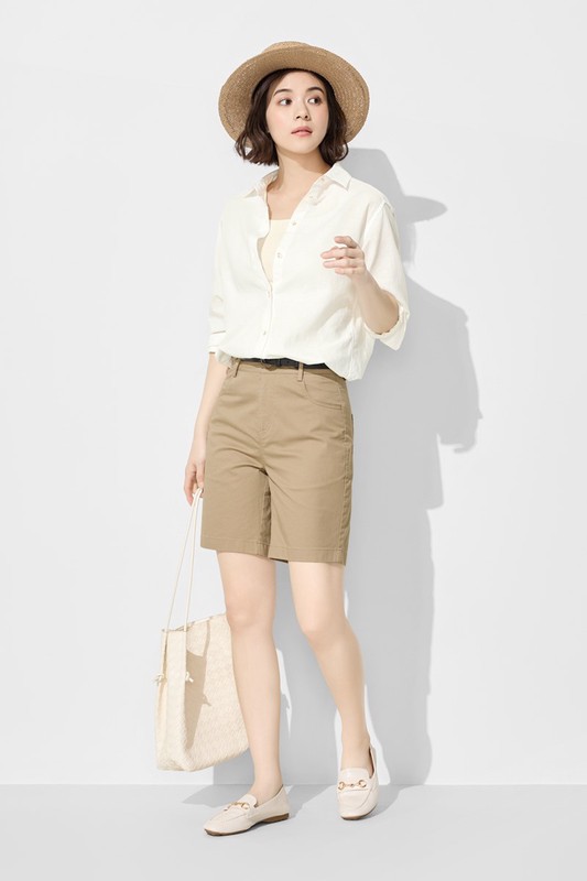 卡其五分褲-女