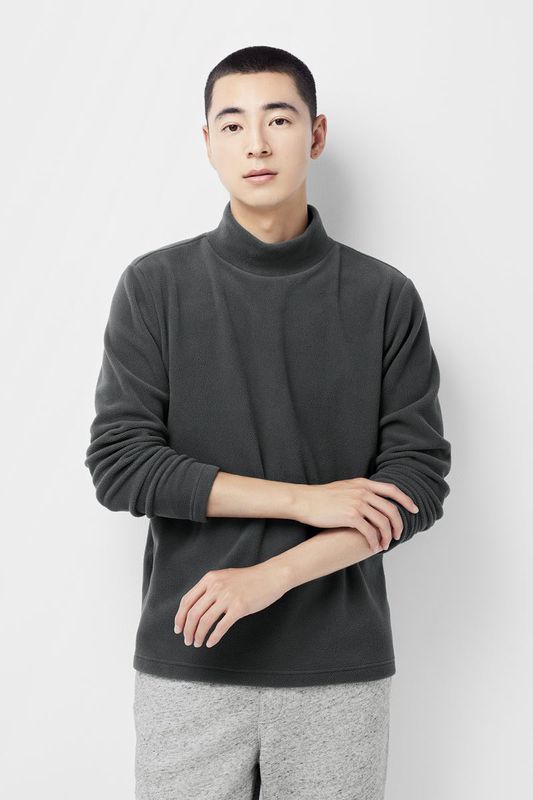 Fleece立領上衣-男