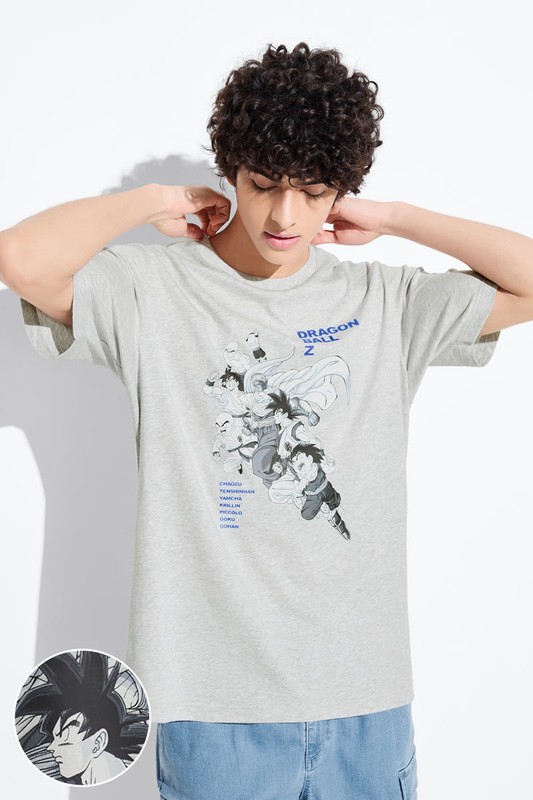 七龍珠Z厚版印花T恤-09-男