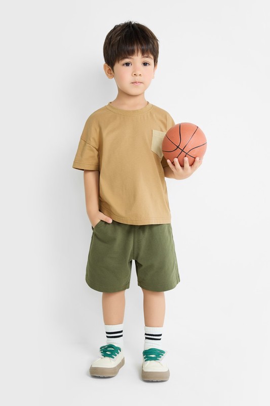 小毛圈五分褲-童