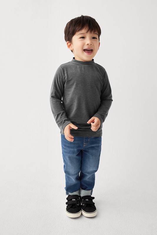 heatup立領九分袖上衣-童