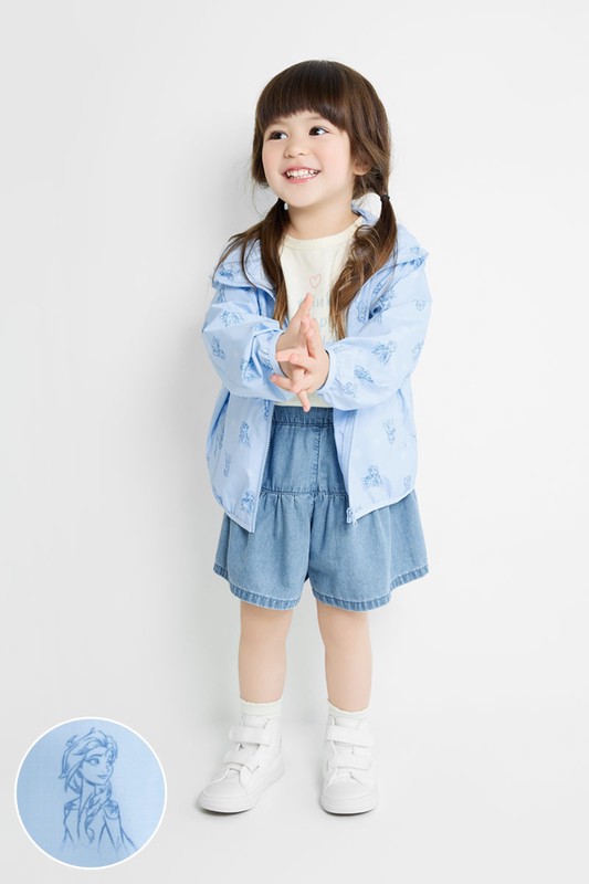 迪士尼系列抗UV輕型印花風衣外套-童