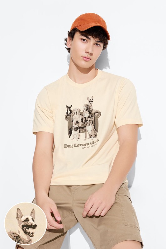 動物印花T恤-01-男