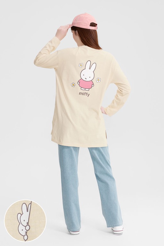 Miffy竹節棉長版上衣-女