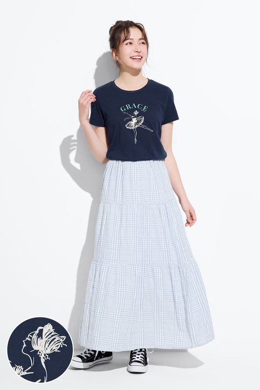 芭蕾女伶印花T恤-女