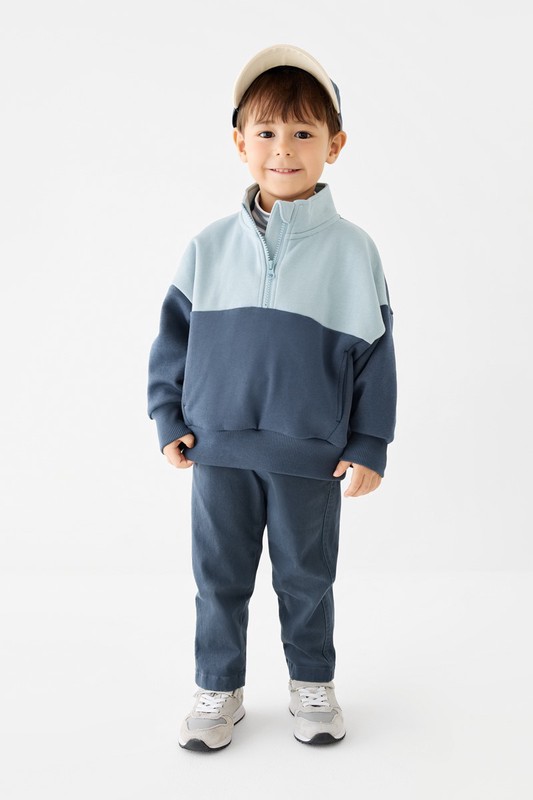 棉質彈性錐形褲-童