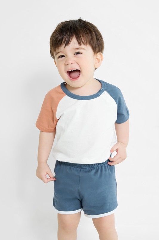 純棉拼色套裝-Baby