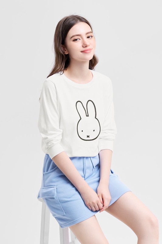 Miffy長袖印花T恤-03-女