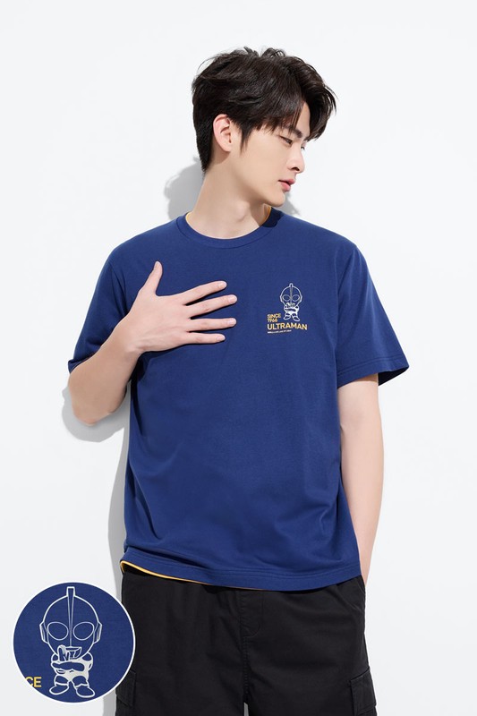 超人力霸王印花T恤-02-男
