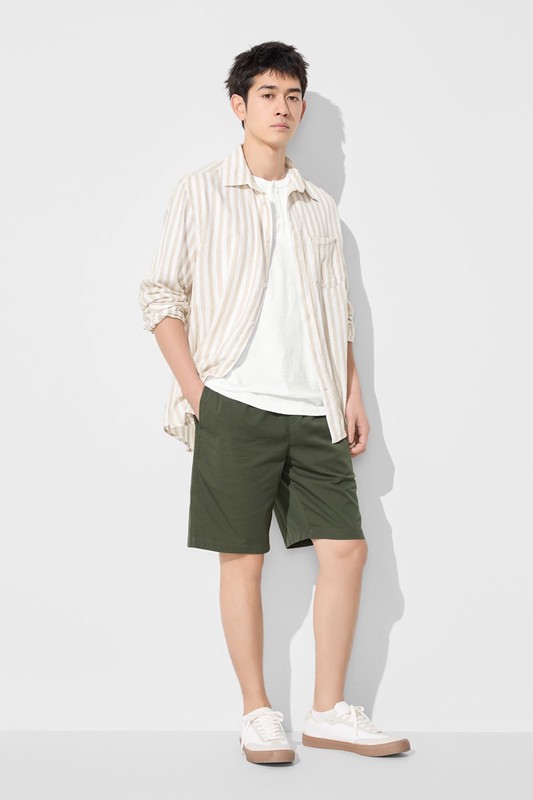 快乾棉質輕便短褲-男