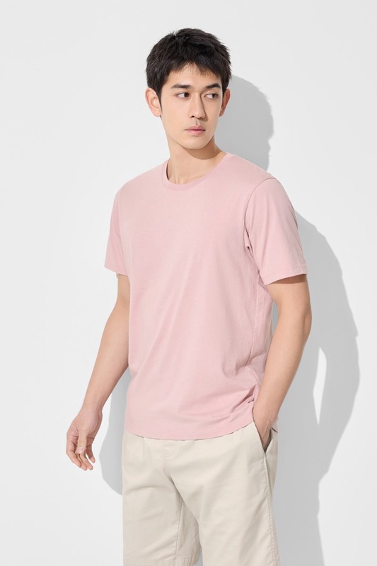 純棉圓領T恤-男