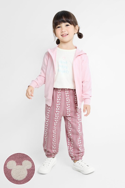 迪士尼系列竹節棉束口褲-童