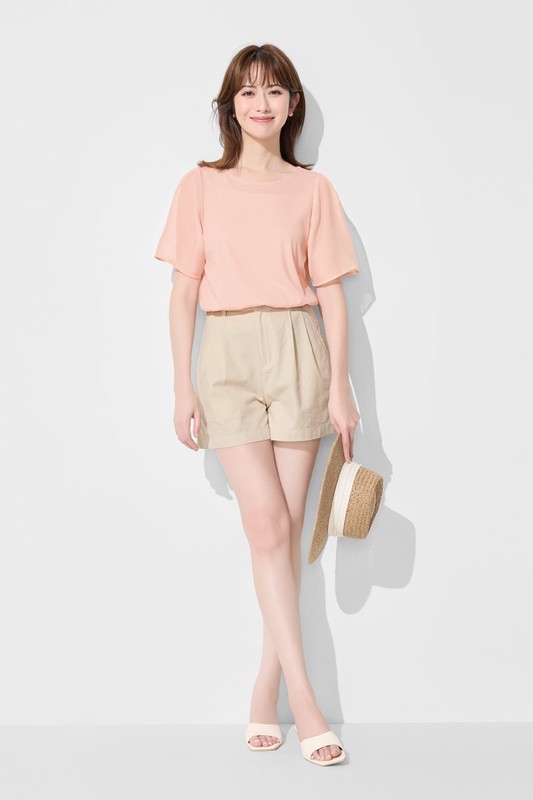 莫代爾雪紡袖上衣-女